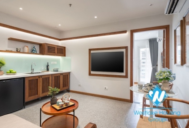 Two-Bedroom apartment for rent on Tran Hung Dao street, Hoan Kiem district